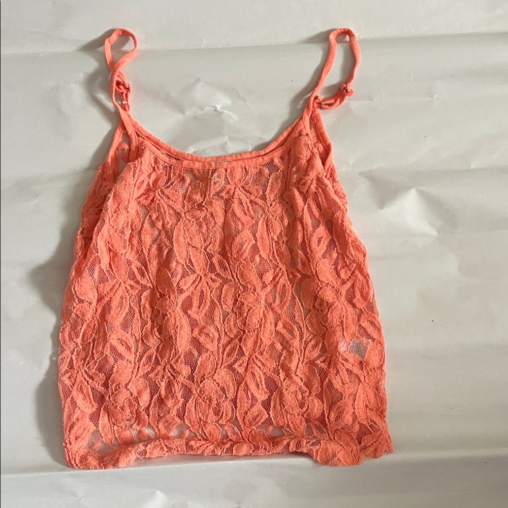 Coral Lace Women’s Top